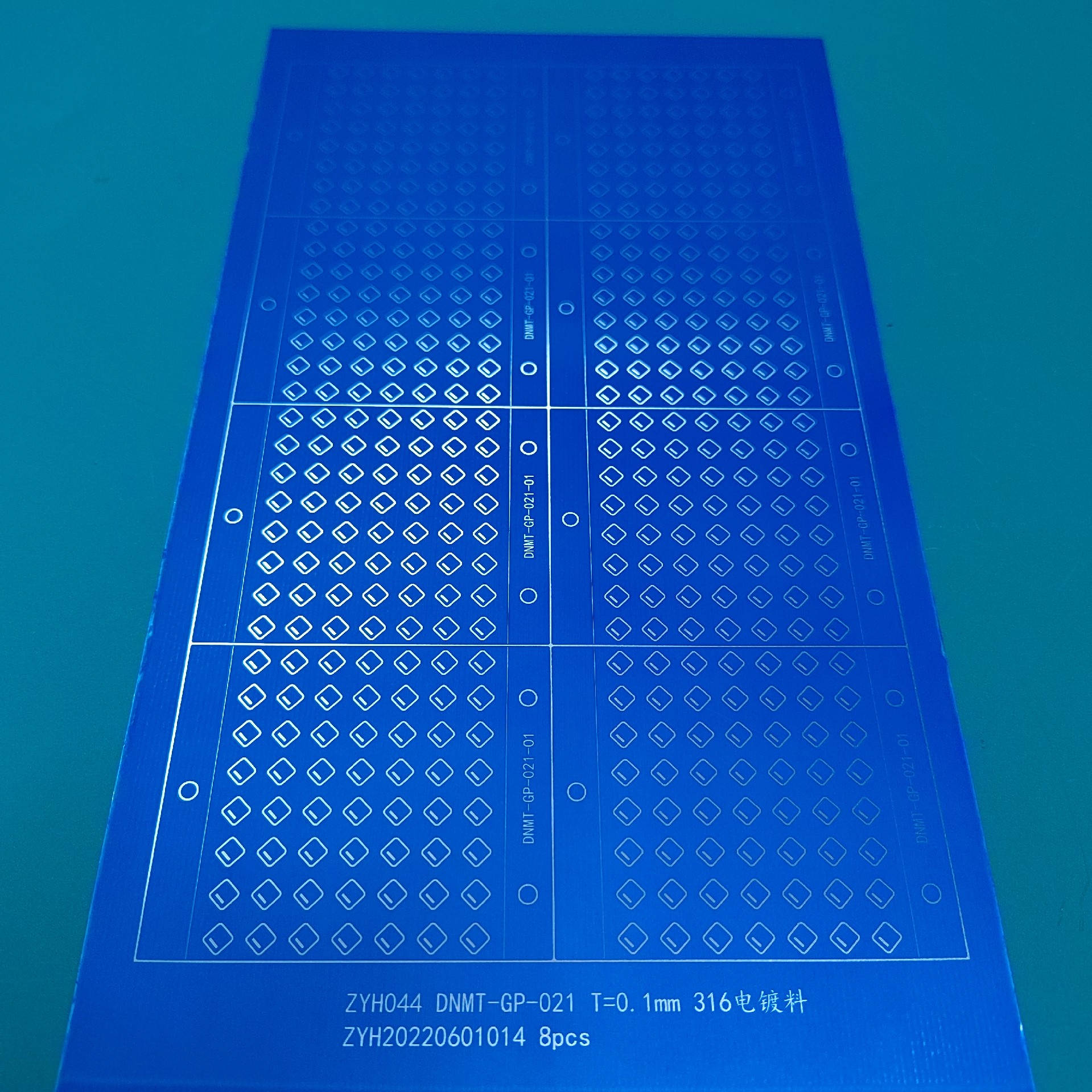 Chemical etching process