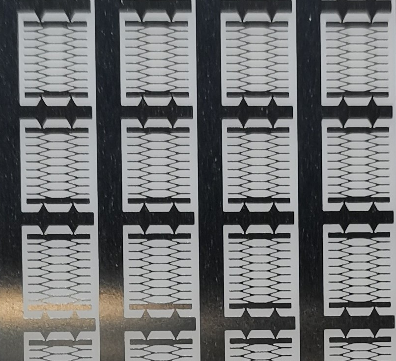 Etching of heating element